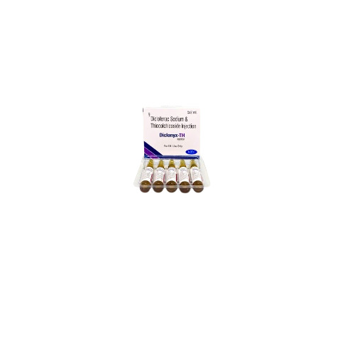 Diclofenac Sodium Thiocolchicoside Injection - 2ml | Powerful Pain Reliever, Fast-Acting, Reduces Inflammation, Treats Muscle Spasms, Prescription Medication