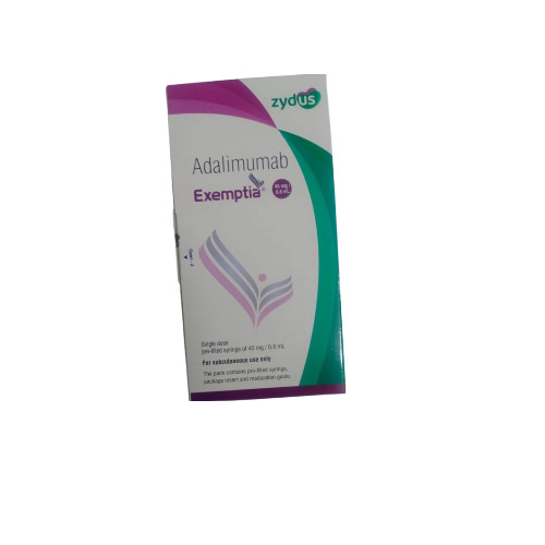 Exemptia Adalimumab Injection - 40mg/0.8mL Liquid | Prescription Antirabies Vaccine for Autoimmune Disease Management, Reduces Inflammation and Improves Quality of Life