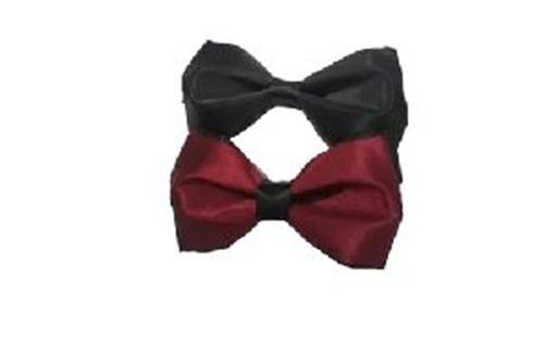 Men's Satin Bow Tie - Plain Design, Comfortable & Easily Washable Fabric | Available in All Sizes and Colors