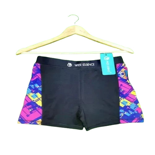 Swimming Pant - Polyester, Customized Size, Black | Breathable, Lightweight, Quick Dry, Fade Resistance, Machine Washable, Regular Fit