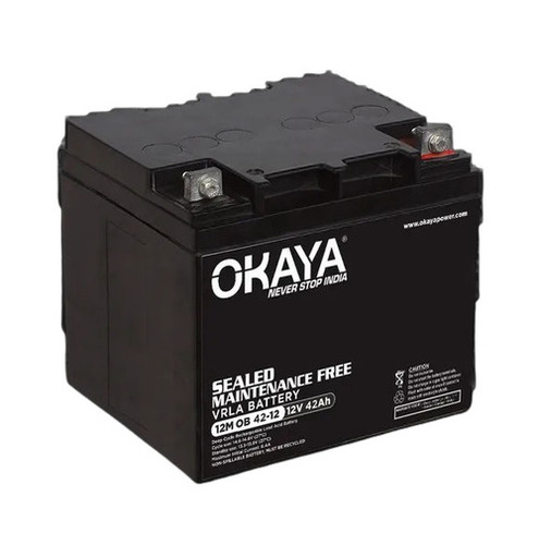 Vrla Battery - 42ah Smf Sealed Plastic, Heavy-duty Shock & Heat Resistant | Easy To Install, Vibration Free, Portable Care