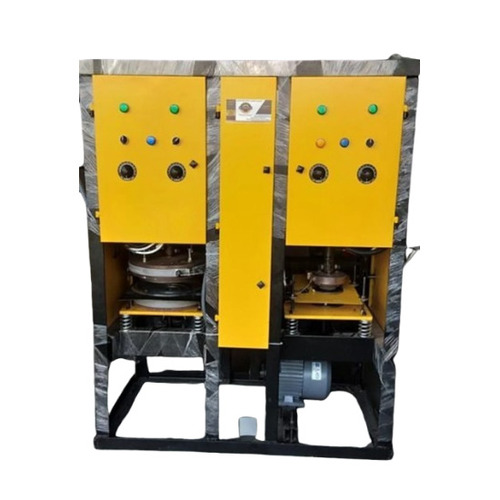 Double Die Paper Plate Machine - Color: Yellow