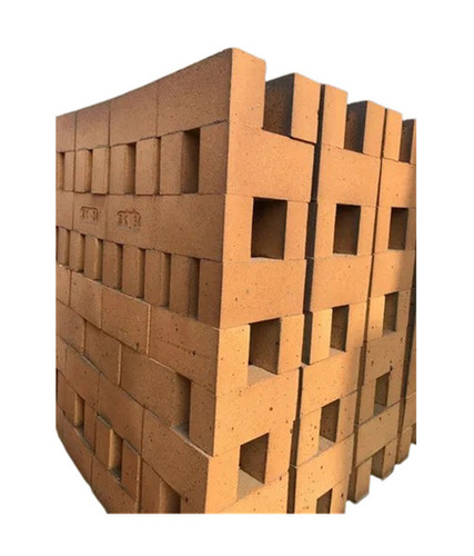 Fireproof Brick - Sandstone, Standard Size, Brown Color | Weather-Resistant, Long-Life, Portable Fire-Retardant Fly-Ash Brick