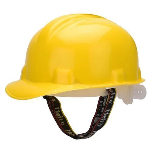 Yellow Safety Helmet - Dimension (L*W*H): 5 Inch (In)