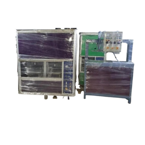 Double Die Paper Plate Making Machine - Color: Multicolor