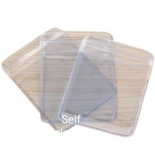 Self Zip Lock Pouch - Color: Transparent