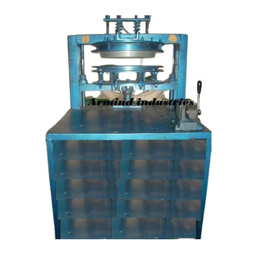 Semi Automatic Single Die Paper Plate Making Machine - Color: Blue
