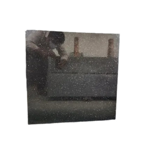 Black Galaxy Granite Slab - 60x60 cm Polished Black Finish 20mm Thickness | Antibacterial Durable Easy to Clean Non-Slip Striking Design