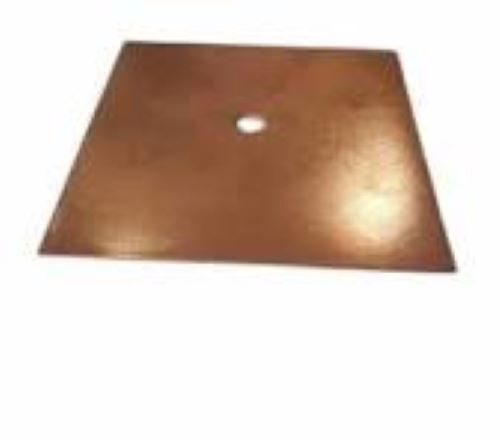 Copper Earthing Plate - Rectangular, Copper Color | High-Quality Corrosion-Resistant Copper, Enhanced Grounding Efficiency, Durable, Non-Corrosive