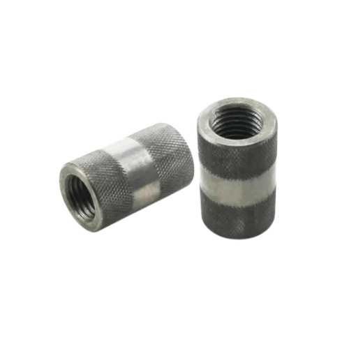 Metal Construction Rebar Coupler - Galvanized CNC Machining, 32 mm Diameter, 52 mm Length, Corrosion Resistant, Powder Coated Finish