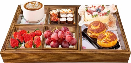 Wooden Serving Trays - Color: Brown