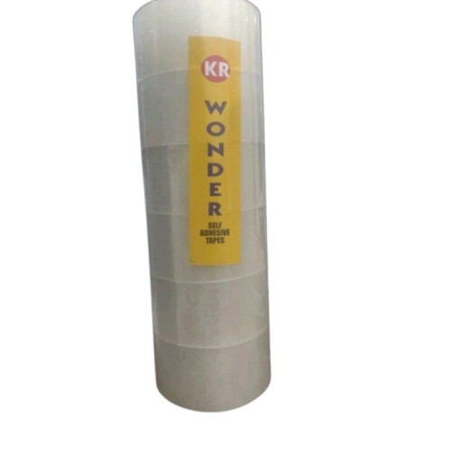 Bopp Transparent Tape - 90 Meter Length, Single-Sided Adhesive, Rich in Adhesiveness, Tested for Quality Standards, True Value for Money