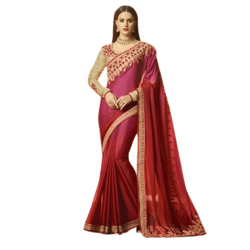 Indian Sarees - Polyester, 5.50 Meter Length, Multi-Color | Regular Fit, Machine Washable, Fade & Wrinkle Resistant, Modern Style