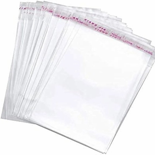 Transparent Bopp Bag - Color: Red