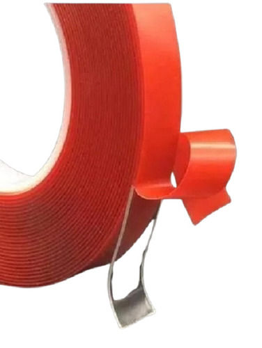 Clear Acrylic Foam Tape - Color: Red