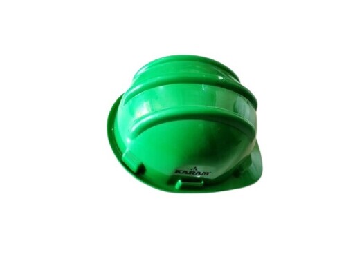 Construction Safety Helmet - PVC Material, Standard Size, Green Color | Highly Comfortable, Crack Resistance, Timely Delivery