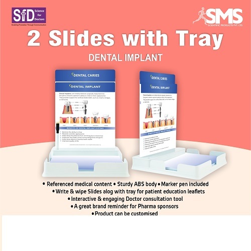 2 Slides With Tray - Dental Implant