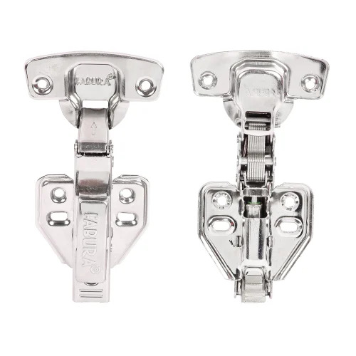 Kitchen Cabinet Hinges - Stainless Steel, Silver Color, Polished Finish | Designed for Compact Cabinet Doors, Smooth Operation, Corrosion-Resistant, Easy to Install