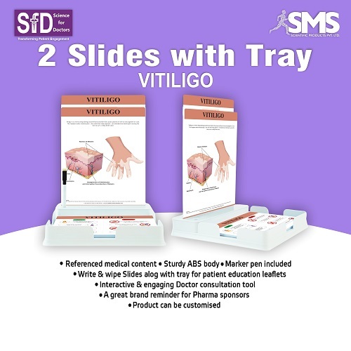Interactive Write & Wipe Slides - ABS Plastic, Rectangular Shape | Portable & Compact Design, Customizable for Patient Consultations, Multiple Color Options