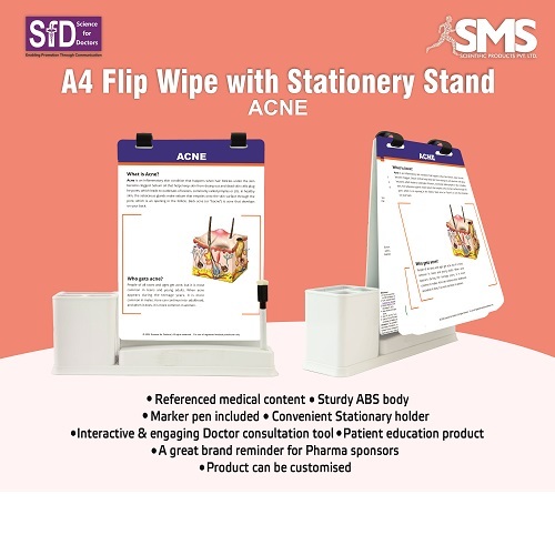 A4 Flip Wipe With Stationery Stand - Acne - Advantage: Easy To Use