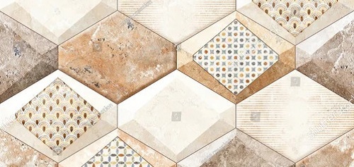 Multi-Color Designer Ceramic Wall Tiles - Material: Marble