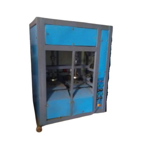 Single Die Dona Pattal Making Machine - Color: Blue