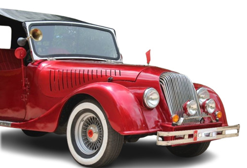 Vintage Car Rental Services - Diesel Engine, 5 Seater Capacity, Red Color | Used Condition, 100 Torque, Premium Seat Covers