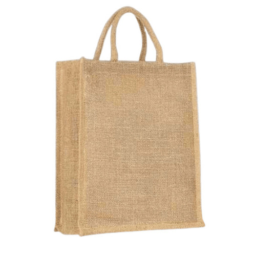 Brown Jute Handbag - Color: Golden