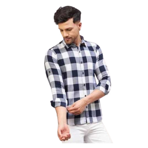 Casual Check Shirt - Age Group: 15-60