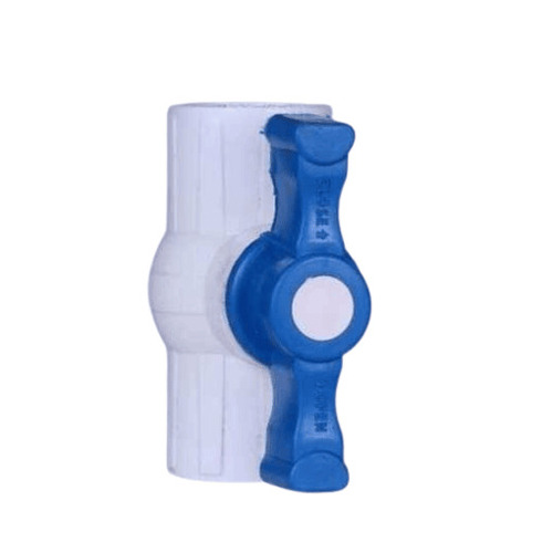 Pvc Ball Valve - Color: White