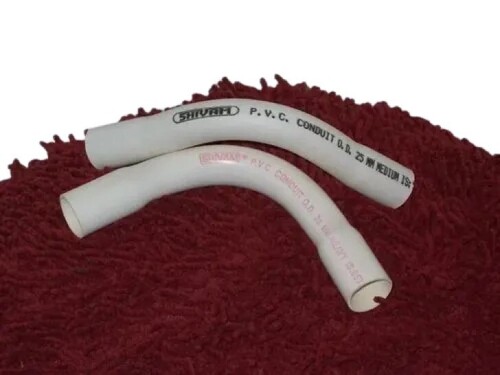 Pvc Electrical Pipe Bend - Crack Resistant, White | Tested on Quality Parameters, Delivered on Time