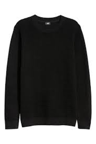 Knitted Sweat Shirts - Woolen Regular Fit Black | Unisex Full Sleeves Breathable Washable Ideal for Ages 16-37 Perfect for Winter