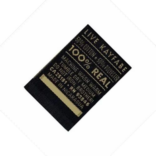 Wash Care Labels -  Continuous Roll, Black | Ideal for Garment Industry, Durable Fabric Use, Suitable for Various Clothing Types