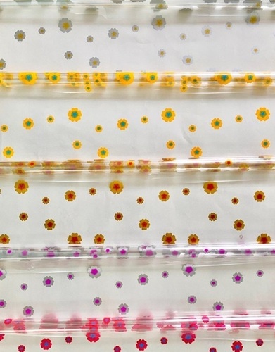 Printed Bopp Wrapping Paper - Floral Pattern 50x70cm | Recycled Jute Pulp, Corrugated Paper, Gravure Printing