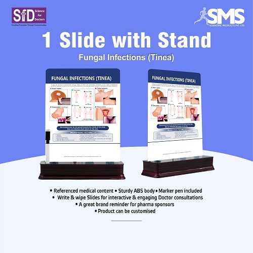 Interactive Slide Design Tool - Durable ABS Plastic, Compact & Portable for Fungal Infections Education | Clear Visuals, Write & Wipe Feature, Designed for Healthcare Professionals