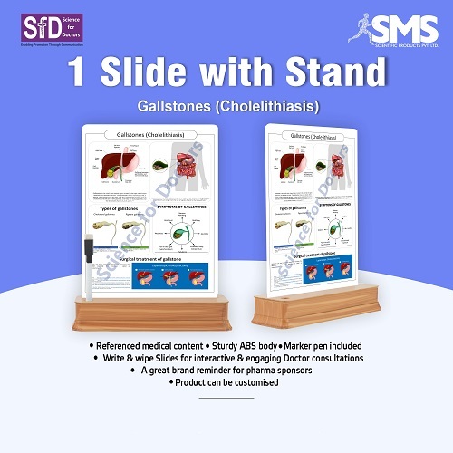 1 Slide With Stand - Gallstones Cholelithiasis 1