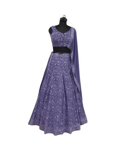 Designer Lehenga Choli - Color: Lavender