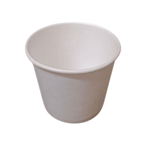 Paper Tea Cups - Superior Quality, Round Shape, Eco-Friendly Design | Lightweight, Disposable, Plain Pattern, 50 Pieces per Packet