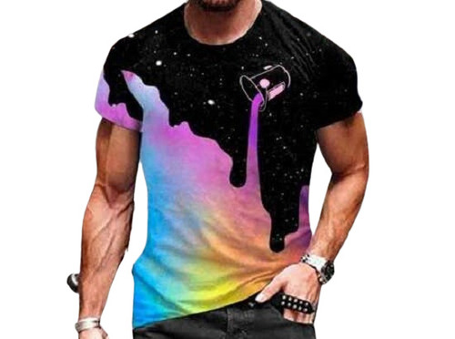 Mens Printed T-Shirts - Cotton Blend, Customized Size Options | Short Sleeves, O-Neck, Skin Friendly Design, Various Colors, Adult Wear, Customer Logo Print