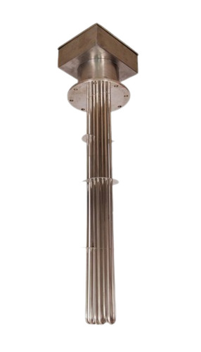 Industrial Flanged Immersion Heater - Aluminium, 10 Inch Size, 1500 Watt Power | Brown Color, Durable Design, 1 Year Warranty, Fine Finishing, 15 Inch Height