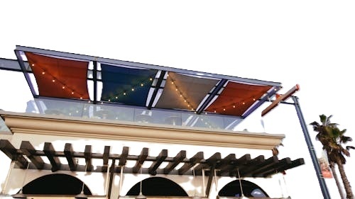 Outdoors Awnings - Color: Redandwhite