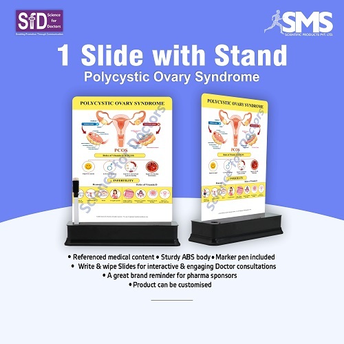 1 Slide With Stand - Polycystic Ovary Syndrome - Material: ]