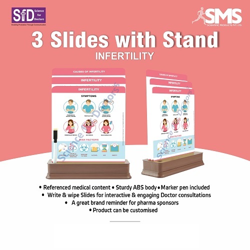 Infertility Testing Slides - Durable ABS Plastic, Rectangular Shape, Clear Viewing Surface | Portable Stand Design, Prevents Slide Contamination, Easy to Handle and Transport