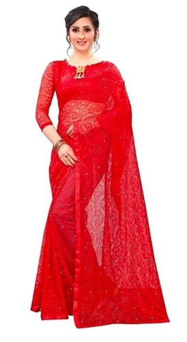 Chikankari Net Saree - Color: All