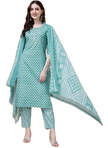 Cotton Kurti Set  - Decoration Material: Beads