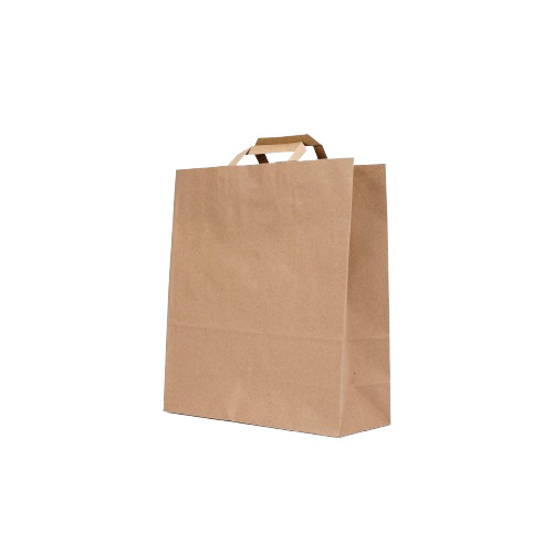 Hotpack Kraft Brown Flat Handle Paper Bag Pfh 1 - Feature: [