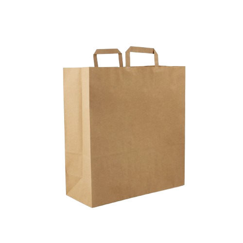 Hotpack Kraft Brown Flat Handle Paper Bag Pfh 2 - Feature: [