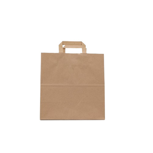 Hotpack Kraft Brown Flat Handle Paper Bag Pfh D