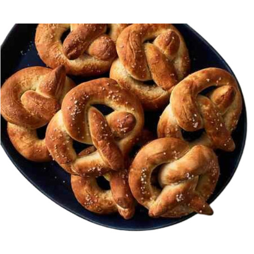 Salted Pretzel - Eggless, 15 Days Shelf Life | Classic Twisted Shape, Golden Crisp Crust, Soft Chewy Interior, Lightly Salted Topping, Perfect Snack for Dips