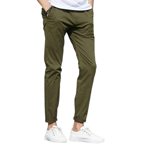 Cotton Flat Trousers - Regular Fit, Solid Patterned Formal Wear | Breathable, Machine Washable, All Colors Available